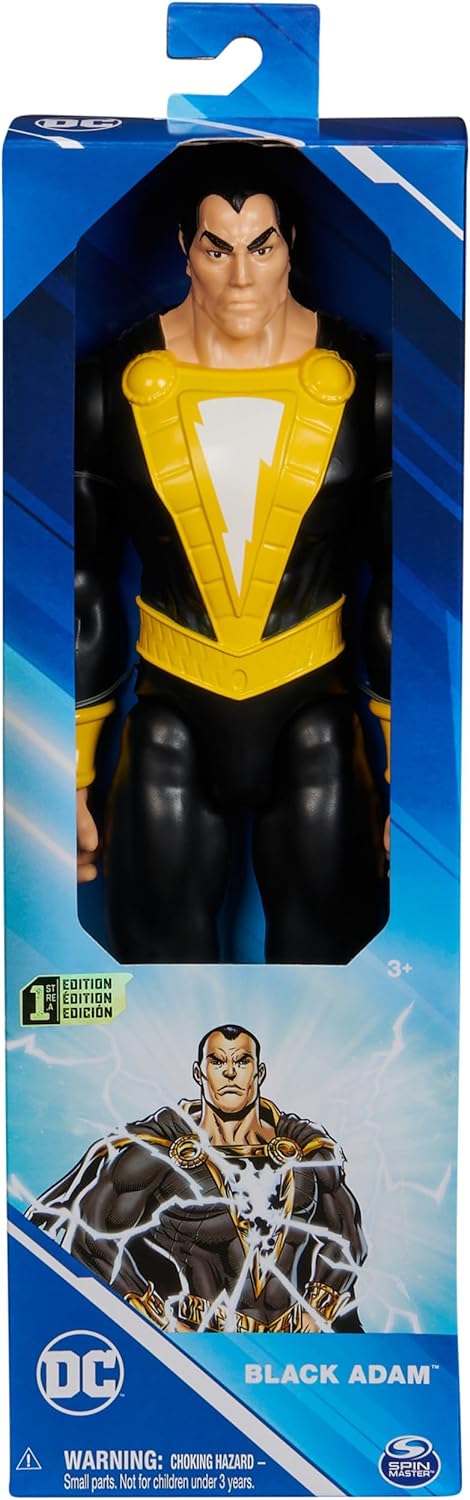 DC Comics, Black Adam Action Figure with Cape, 12-inch, Easy to Pose, Collectible Superhero Kids Toys for Boys and Girls, Ages 3+...