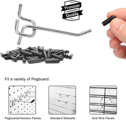 Pegboard Hooks Pegboard Accessories,2 inch,Pegboard Organizer Kit for Garage Organization,Tool Storage, 32 Pack...