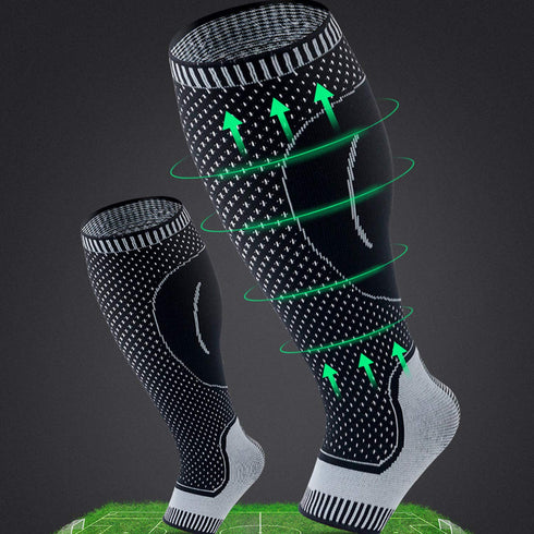 Compression Socks Calf Foot Sleeves for Ankle Heel Plantar Fasciitis Support Increase Blood Circulation Relieve Arch Pain Shin Splints Reduce Swel...