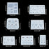 OLYCRAFT 56pcs Cabochons Resin Molds Silicone Pendant Resin Mould for Jewelry Crystal Bracelet Jewelry Casting Mold- Square, Round, Triangle, Oval...