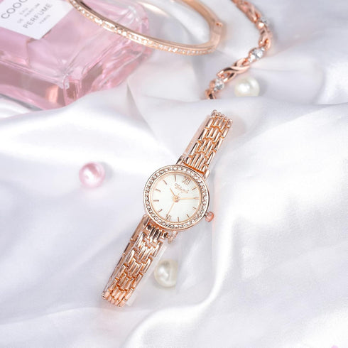 Clastyle Elegant Women's Bracelet Watch Set with Stainless Steel Strap Watch Gift...