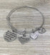 Infinity Collection Aunt Godmother Gift, Godmother Charm Bangle Bracelet- Baptism Godmother Gifts- Godmother Jewelry- Gift for Godmothers...