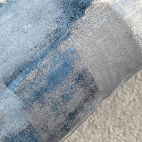 Blue and Grey Throw Pillow Covers 22x22 Teal, 2 Pack Square Decorative Pillow Cases Cushion for Farmhouse Home Decor...