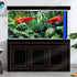 Green Forest Palm Leaf Aquarium Background, Art Watercolor Green Plant Theme Fish Tank Background, Crawling Terrarium Background 48X24IN with 8 EV...