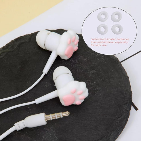 Kids Earbuds Cute Earbuds for Kids in-Ear Headphones with Keychain Storage Case Wired Earphones with Mic Microphone for School Classroom Gift for ...