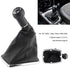 Qiilu 5 Speed Car Gear Shift Knob Gearstick Gaiter Boot Manual Shift Boot Kit for Golf4/Jetta/ 1999-2004...