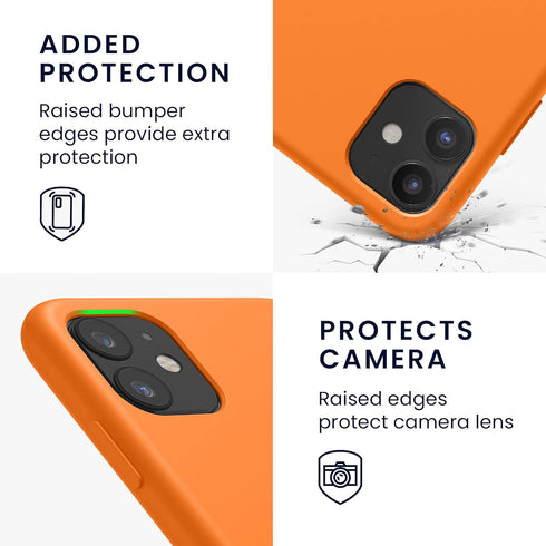 kwmobile Case Compatible with Apple iPhone 11 Case - TPU Silicone Phone Cover with Soft Finish - Fruity Orange...