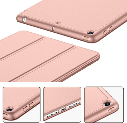iPad 9th Generation Case 2021/iPad 8th Generation Case 2020 10.2 Inch with Pencil Holder, iPad 7th Gen 2019 Case with Soft Baby Skin Silicone Back...