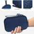2 Pack Travel Organizer Pouch Electronic Accessories Carry Case Portable Waterproof Double Layers Storage Bag for Cable, Cord, USB Charger, Phone,...