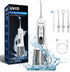 Water Dental Flosser Portable Teeth Cleaner 9 Modes Water Picks 300ml Large Tank Cordless Oral Irrigator Rechargeable Ipx7 Waterproofe High Pressu...
