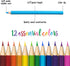 Vibrant Color Pencils - Great for Toddlers and Adults - Premium 12-Color Pencil Set for Books, Sketching, Shading - Toddler friendly with Drawing ...