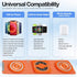 3-in-1 Foldable Magnetic Wireless Charger Keychain, 15W Travel Fast Charger Phone 15/14/13/12 Pro/Max/Plus, Watch, AirPods, Galaxy/Note, Charge 2 ...