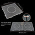 Fuse Beads Boards 5mm Large Clear Plastic Pegboards for Kids Craft Beads 4 PCS...