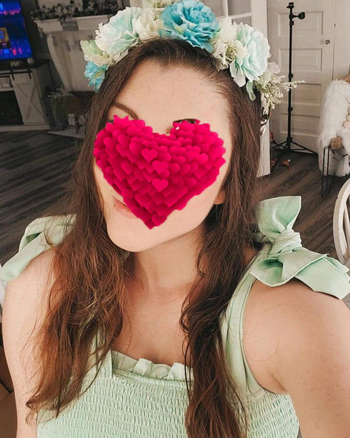 Vivivalue Fairy Flower Crown Blue Floral Headband Elf Headpiece for Women Girls Princess Wedding Bridal Shower Photo Prop Cosplay Renaissance...