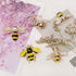 Honbay 5PCS Fashion Cute Gold Tone Enamel Honey Bee Brooch with Rhinestones for Collar, Dress, Sweater, Scarf, Shawl Decoration...