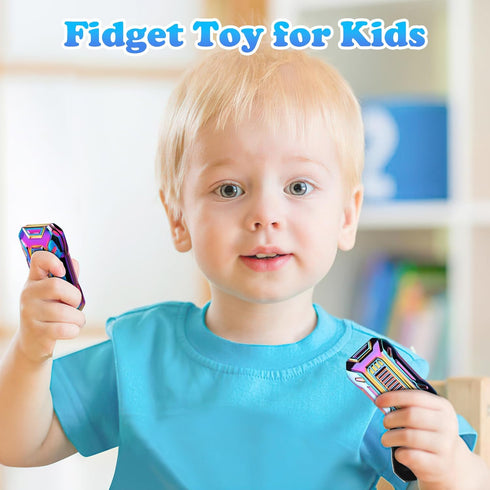 Slider Fidget Toy, Metal Fidget Toys for Adults Fidgets, Rainbow Fidget Toys for Kids, Teens, EDC Fidget Toys for Anexity, ADHD, Stress Relief Ite...