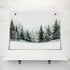 Enlaizhude Winter Forest Landscape,Snowy Winter Landscape Evergreen Trees Watercolor Painting Christmas Pine Trees In Winter,Winter Scene |Snowy L...
