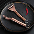 Rose Gold Potato Vegetable Peeler, Kyraton Stainless Steel Apple Fruit Veggie Peeler With Rose Gold Titanium Plating, Peelers For Kitchen Ergonomi...
