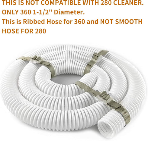 Replacement Pool Cleaner 6-Ft Cuffless Feed Hose for Polaris 360 Cleaner 9-100-3102 1-1/2" Diameter,Pool Accessories...
