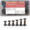 ALLOYMSYY 110 Sets Black Chicago Leather Fasteners Leather Rivets Kit for Shoe/Belt Repair/Fabric Rivets...