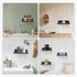 Small Floating Shelf Speaker Shelf, 6” Anti Slip Speaker Wall Mount Shelf for Cameras Baby Monitors Bluetooth Speaker Cell Phones Webcam WiFi Mesh...