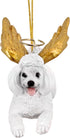 ANGEL WHITE POODLE ORNAMENT...