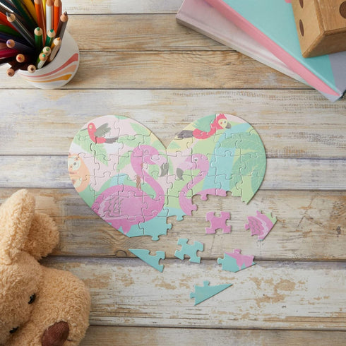Set of 12 Heart Shaped Blank Jigsaw Puzzles to Draw On for Valentine’s, DIY Crafts (9 x 6 in, 40 Pieces Each)...