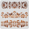 BENECREAT Plastic Folk Decorative Painting Stencil Templates, 12x12inch Floral Pattern Scandinavian Style Reusable Drawing Stencils for DIY Art Cr...