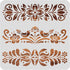BENECREAT Plastic Folk Decorative Painting Stencil Templates, 12x12inch Floral Pattern Scandinavian Style Reusable Drawing Stencils for DIY Art Cr...