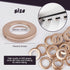 16PCS Espresso Roman Shade Rings 40mm (1-9/16") - Dark Bronze Plastic Grommets, Warm-Tone Low Noise Glide, Reinforced Inner Rim...