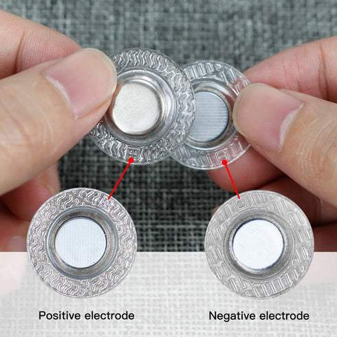 25 Pairs Mini Invisible Sew Magnetic Snap PVC Round Shape Hidden Purse Closure Fastener Snap for Kids Clothing Clasp Baby Bib Diapers Accessories ...