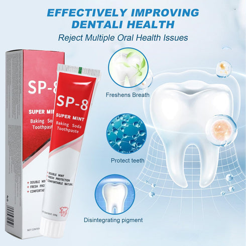 SP-8 Ultra Whitening Toothpaste, SP8 Probiotic Toothpaste, Sp 8 Toothpaste, Fresh Breath, Deep Cleaning Care(2PCS)...