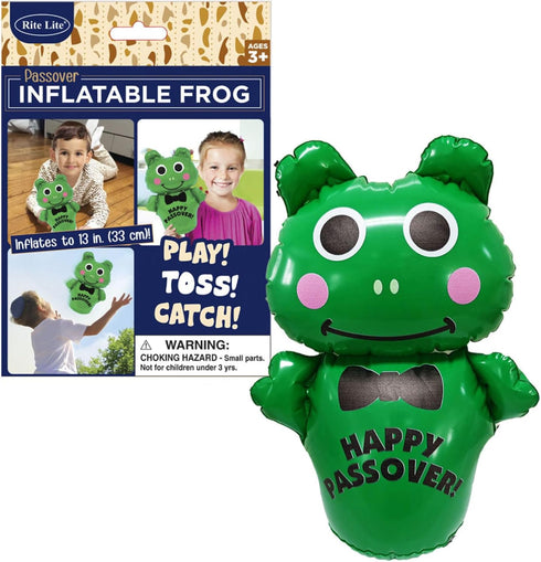 Rite Lite Inflatable Hoppy Frog for Passover, Passover Gifts, Passover Educational & Fun Toys, Inflatable Frog for Passover Pesach & All Seder Lon...