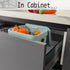 LALASTAR Small Trash Can with Lid, Compost Bin Indoor Kitchen Sealed Under Sink for Kitchen, Food Waste Bin for Countertop, Mountable Garbage Can ...
