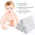San Francisco Baby Bamboo Rayon Washcloths for Newborn - Soft, Absorbent, 6-Piece, White...