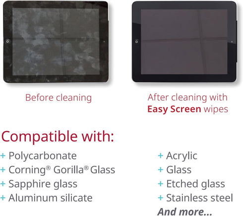 Easy Screen Surface Cleaner Individual Packet Alcohol Scent 50 Ct H01050...