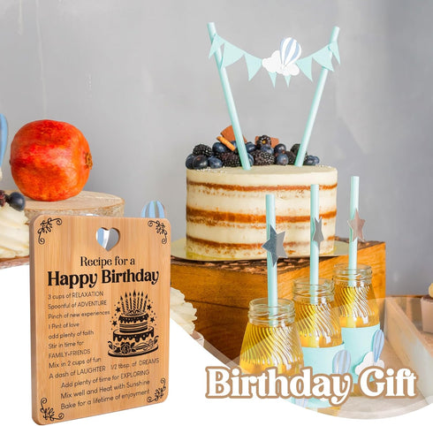 Birthday Gifts for Women - Bamboo Cutting Board Gifts, Best Friend Birthday Gifts for Women, Happy Birthday Gifts for Women, Women Birthday Gifts,...