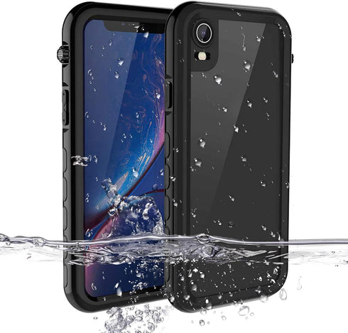 Compatible with Waterproof Shockproof Case iPhone XR,Underwater Full Sealed IP68 Certified Case Dustproof Snowproof Cover with Built-in Screen Pro...