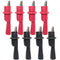 8PCS Multimeter Alligator Clips Set, Test Probe Push On Alligator Clips Crocodile Clamps for Test Leads, 4 Pieces Red +4 Pieces Black (MACTPPC-R-B...