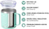 SUNWILL Insulated Coffee Mug with Lid, Travel Tumbler with Handle, 14 oz Stainless Steel Cup for Camping, Office, Home, Powder Coated Mint...