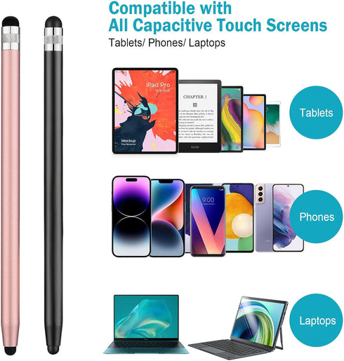 Stylus for Touch Screens, CCIVV 4-Pack Sensitivity & Precision Stylus Pens for iPhone, iPad Pro, Samsung Galaxy, Tablets and All capacitive Touch ...