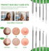 Pimple Popper Tool Kit,Blackhead Remover Tool 5 Pcs Blackhead Extractor Tool for Face Comedone Zit Acne Whitehead Blemish, Stainless Steel Extract...