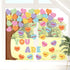 61Pcs Valentine's Day Classroom Bulletin Board Set Classroom Decoration Conversation Candy Heart Tree Cutout with Glue Points for School Wall Door...
