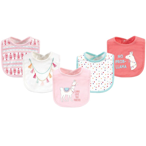 Little Treasure Unisex Baby Cotton Bibs, Llama, One Size...
