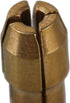 CNBTR 0.5-3.2mm Brass Collet Drill Chuck Fits Rotary Tools Electric Grinding Drill Collect Chuck Holder Pack of 10 (4.8mm Shank Dia.)...