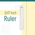 Mr. Pen- Sewing Ruler, 3 x17 Inch, Acrylic Ruler, Quilting Ruler, Cutting Ruler, Acrylic Ruler for Cutting Fabric, Rulers for Quilting and Sewing,...