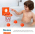 Bath Toys - Bathtub Basketball Hoop for Kids, Toddlers - Mold Free Bath Toys with 3 Strong Suction Cups and 4 Soft and No Hole Balls - Fun Toddler...