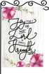Joy of The Lord is my Strength Garden Flag,Christmas Scripture Typography Design Farmhouse Yard Outdoor Decoration for Homes,Yards and Gardens, Sp...
