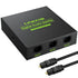 LiNKFOR Digital Optical Audio 1x3 Splitter Digital SPDIF Toslink Optical Fiber Audio Splitter 1 in 3 Out Aluminum Alloy with Optical Cable Support...