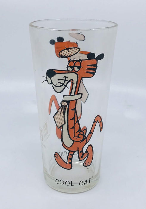 Pepsi Collector Series 16oz drinking Glass, Cool Cat 1973...